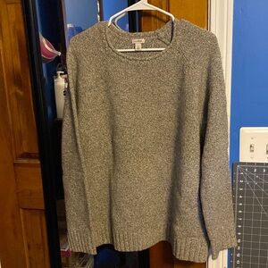 Womens XL LLBean 100% lambs wool long sleeve sweater